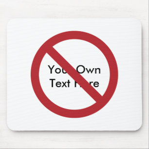 Custom Circle with Slash Mouse Pad