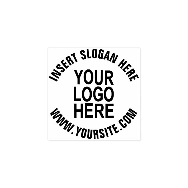 Custom Circular Company Logo Rubber Stamp (Imprint)
