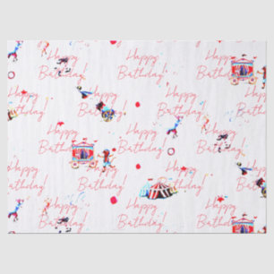 custom circus inspired carnival big top fair tissue paper