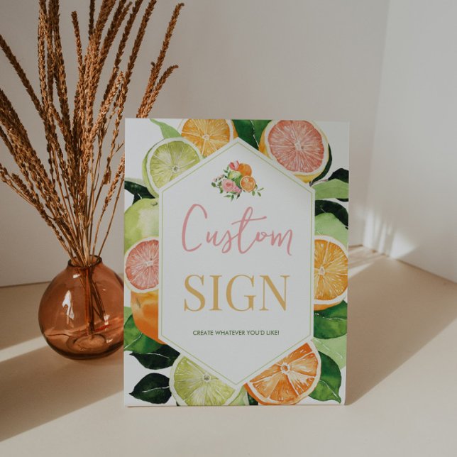 Custom Citrus Bridal Shower Poster (Creator Uploaded)