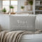 Custom City Coordinates Throw Pillow | Grey