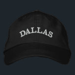 Custom City Name Stylish Minimalist Simple Embroidered Hat<br><div class="desc">Show off your hometown pride with this custom city name embroidered baseball cap! Featuring a stylish minimalist design and personalised text, it’s the perfect accessory for everyday wear or travel. *If your city name is longer than this and doesnt fit, please "Edit using Design Tool" in the bottom of the...</div>