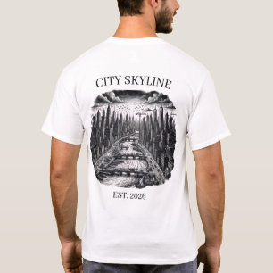 Custom City Skyline Est. Year T-Shirt