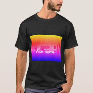 Custom City View T-Shirt – Personalised Name Tee