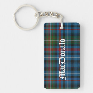 Custom Clan MacDonald Tartan Plaid Key Chain