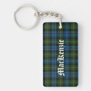 Custom Clan MacKenzie Tartan Plaid Key Chain