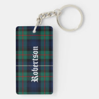 Custom Clan Robertson Tartan Plaid Key Chain
