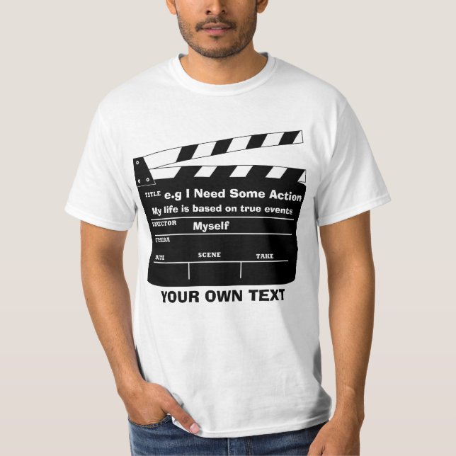 Custom clapperboard template T-Shirt (Front)