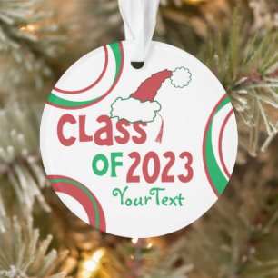 Custom Class 2023 © Grad Tassel Holiday Ornament