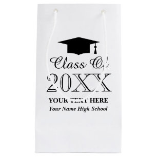 Custom class of high school graduation party favou small gift bag