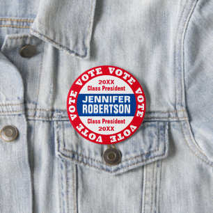 Custom Class President Election Template Button
