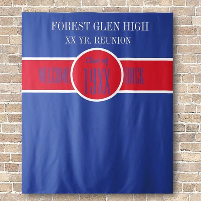 CUSTOM!! Class Reunion Photo backdrop Tapestry (Creator Uploaded)