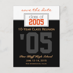 Custom Class Reunion Save-the-Date Announcement