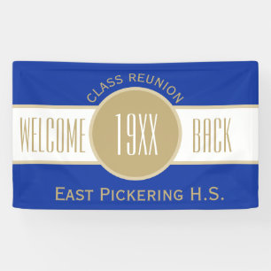 Custom Class Reunion Welcome Back Banner