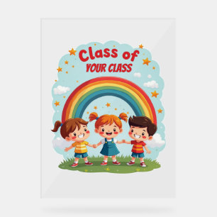 Custom Class Room Design For Kids Acrylic Sign