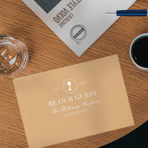 Custom Classic Be Our Guest Household Guest Book