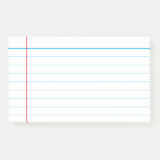 Custom classic blue lined  post-it notes