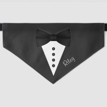 Custom Classic Bow Tie Wedding Tuxedo Dog