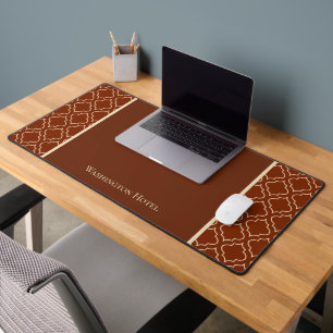 Custom Classic Brown Desk Mat
