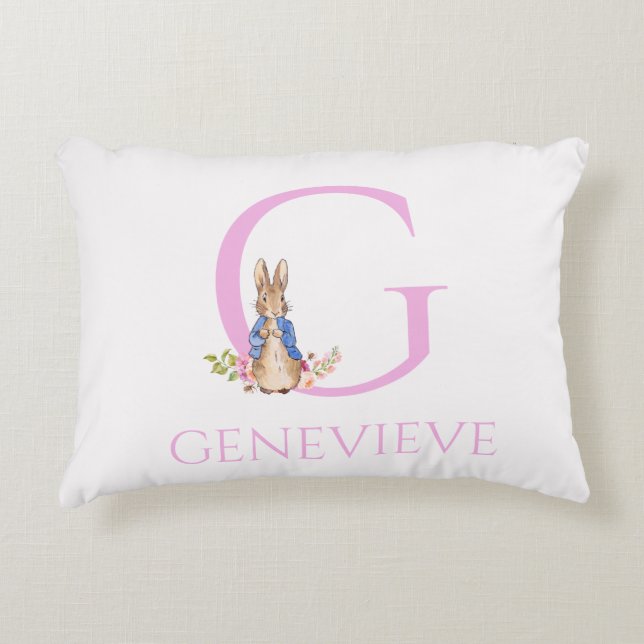 Custom Classic Bunny  Decorative Cushion (Front)