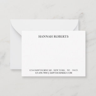 Custom Classic Business Black Elegant Minimalist Card