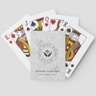 Custom Classic Business Logo & QR Code Playing Cards