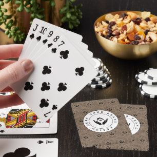 Custom Classic Business Logo & QR Code Playing Cards