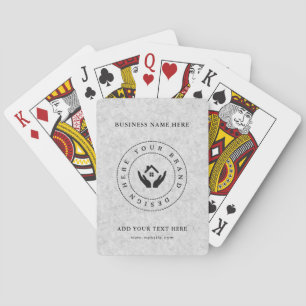 Custom Classic Business Logo & QR Code Playing Cards