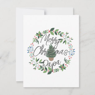Custom classic design of leaf green Christmas Card