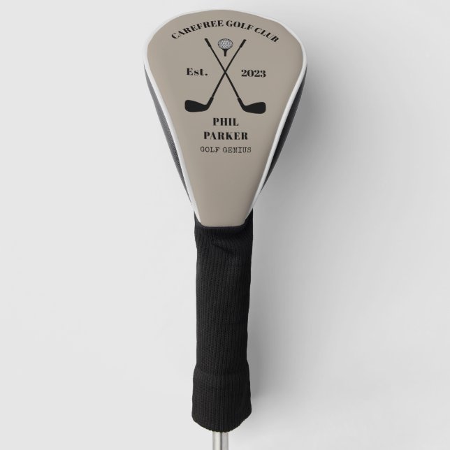 Custom Classic Golf Club Name Head Cover (Front)