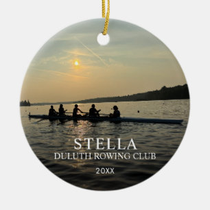 Custom Classic Minimalist Sports Photo Ornament