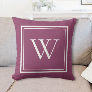 Custom Classic Monogram Initial Name Cushion