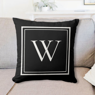 Custom Classic Monogram Initial Name Cushion