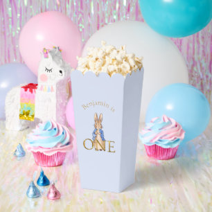 Custom Classic Rabbit in blue jacket Favour Box