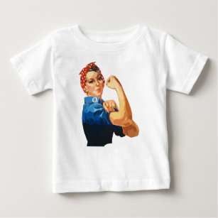 Custom Classic Rosie The Riveter Baby T-Shirt