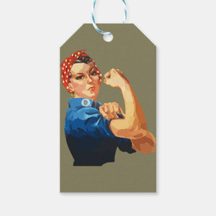 Custom Classic Rosie The Riveter Gift Tags