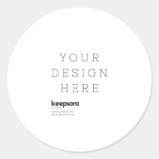 Custom Classic Round Sticker