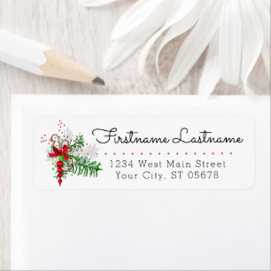 Custom Classic Stylish Elegant Typography Script Return Address Label