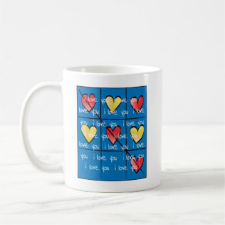 Custom, Classic, White Mug "I Love You"