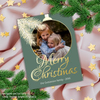 Custom Classic White Pine Tree Needles Gold