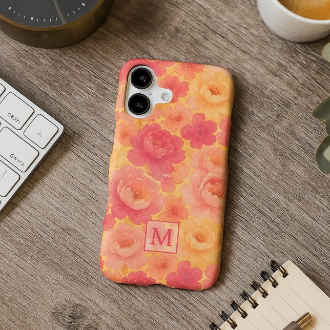 Custom Classy Peony Flowers Watercolor Art Pattern (Creator Uploaded)