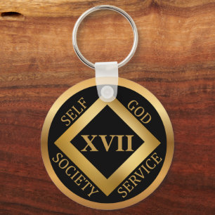  Custom Clean Time Recovery Milestone Gift   Key Ring