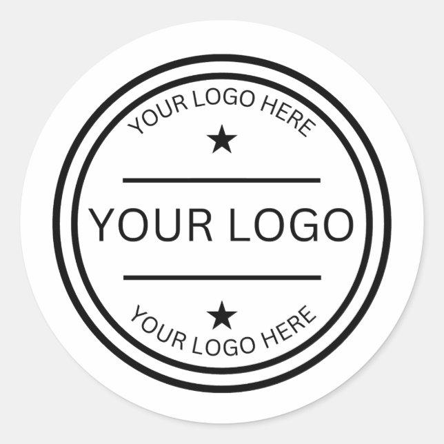 Custom Clear Logo Personalised Vinyl Labels  (Front)