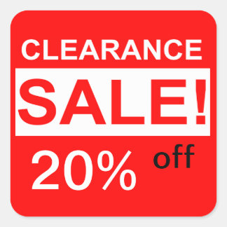 custom clearance sale stickers