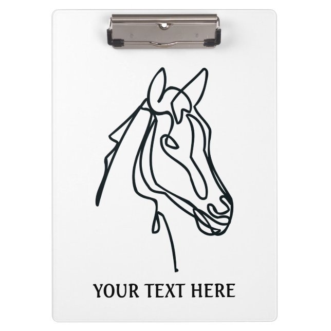 Custom clipboard for horse riding school (Front)