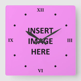 Custom Clock Template Black Roman Numerals