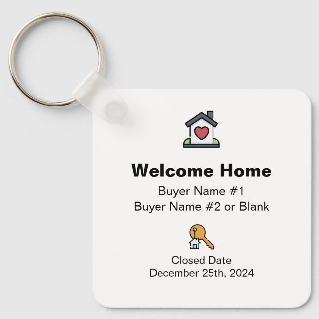 Custom Closing Gift Keychain for REAL agents (Front)