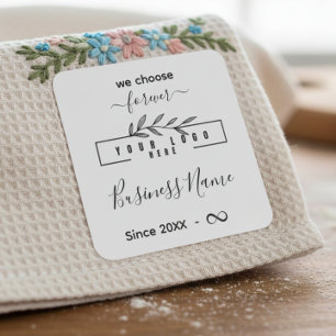 Custom Clothing label Sewing or Crochet with logo