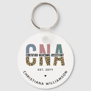 Custom CNA Certified Nursing Assistant Gifts Key Ring