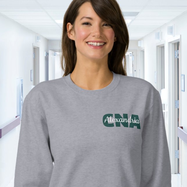 Custom CNA Credentials with Name Sweatshirt (Creator Uploaded)